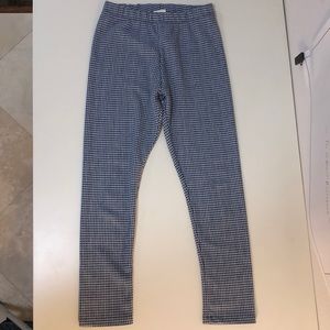 Zara Girls Navy Houndstooth Leggings